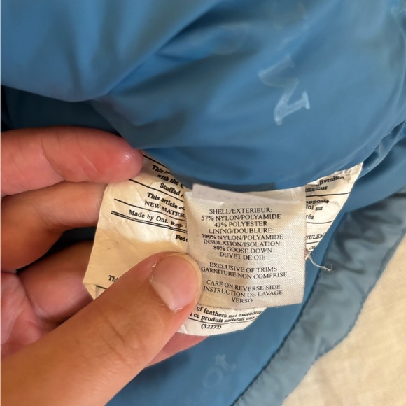 Marmot Goose Down Puffer Coat Jacket Blue Womens Medium - Picture 7 of 7